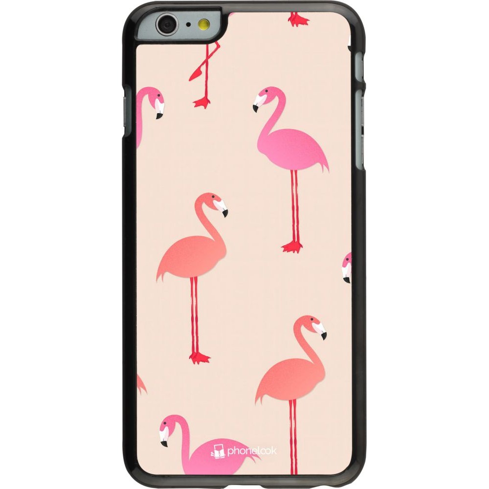 Hülle iPhone 6 Plus / 6s Plus - Pink Flamingos Pattern