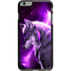 Hülle iPhone 6 Plus / 6s Plus - Purple Sky Wolf