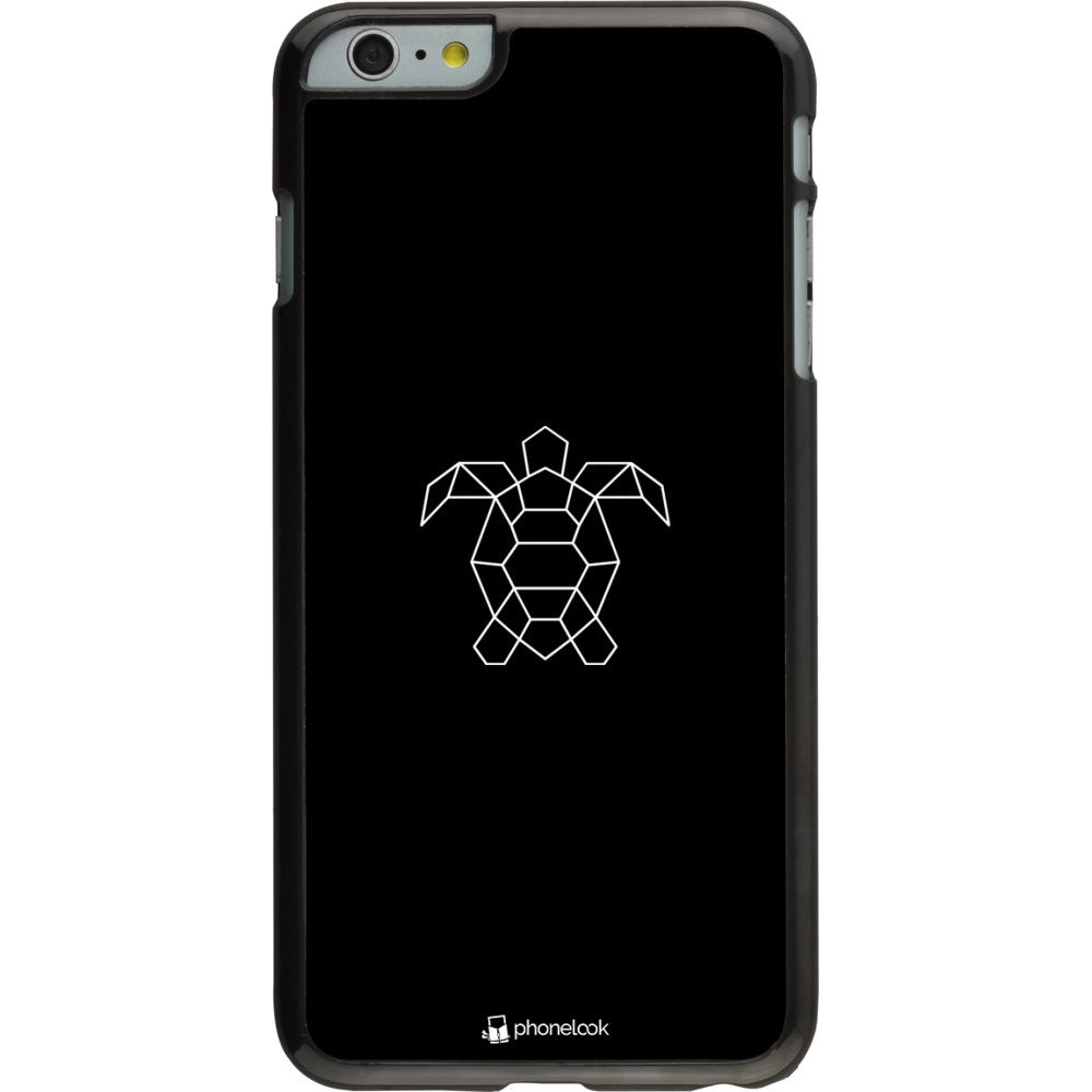 Coque iPhone 6 Plus / 6s Plus - Turtles lines on black