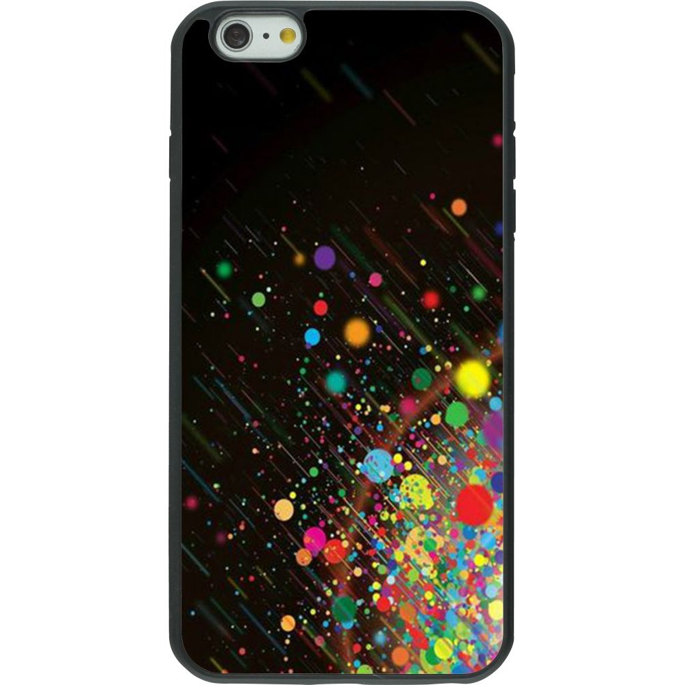 Coque iPhone 6 Plus / 6s Plus - Silicone rigide noir Abstract Bubble Lines