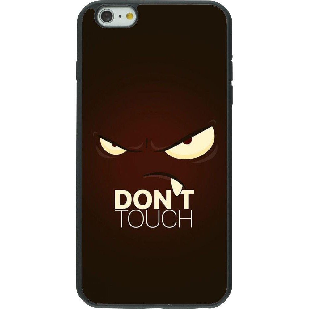 Coque iPhone 6 Plus / 6s Plus - Silicone rigide noir Angry Dont Touch