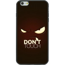 Coque iPhone 6 Plus / 6s Plus - Silicone rigide noir Angry Dont Touch