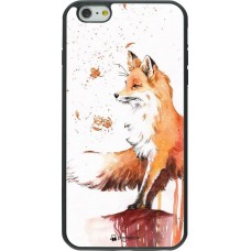 Hülle iPhone 6 Plus / 6s Plus - Silikon schwarz Autumn 21 Fox
