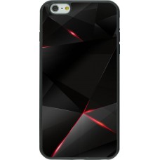 Coque iPhone 6 Plus / 6s Plus - Silicone rigide noir Black Red Lines