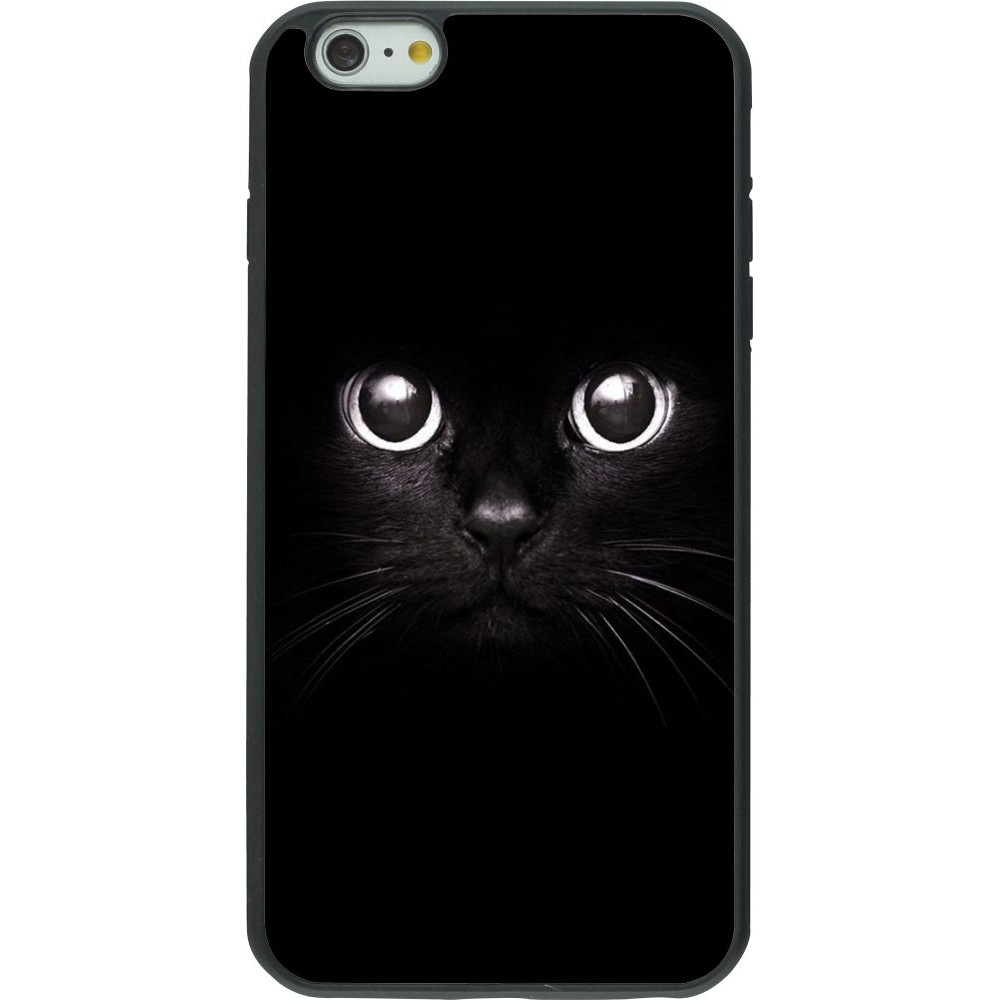 Hülle iPhone 6 Plus / 6s Plus - Silikon schwarz Cat eyes