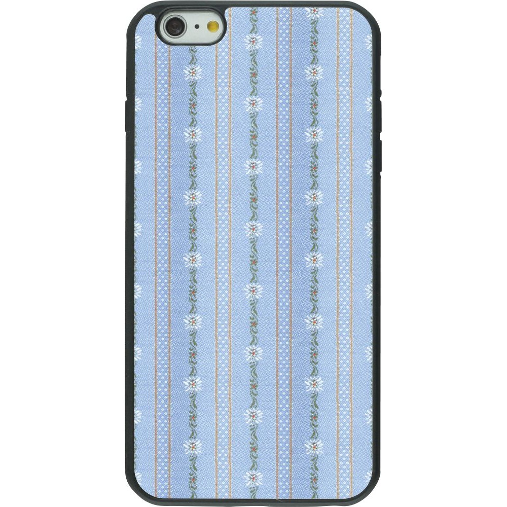 Hülle iPhone 6 Plus / 6s Plus - Silikon schwarz Edel- Weiss