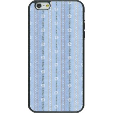 Hülle iPhone 6 Plus / 6s Plus - Silikon schwarz Edel- Weiss