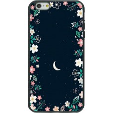 Coque iPhone 6 Plus / 6s Plus - Silicone rigide noir Flowers space