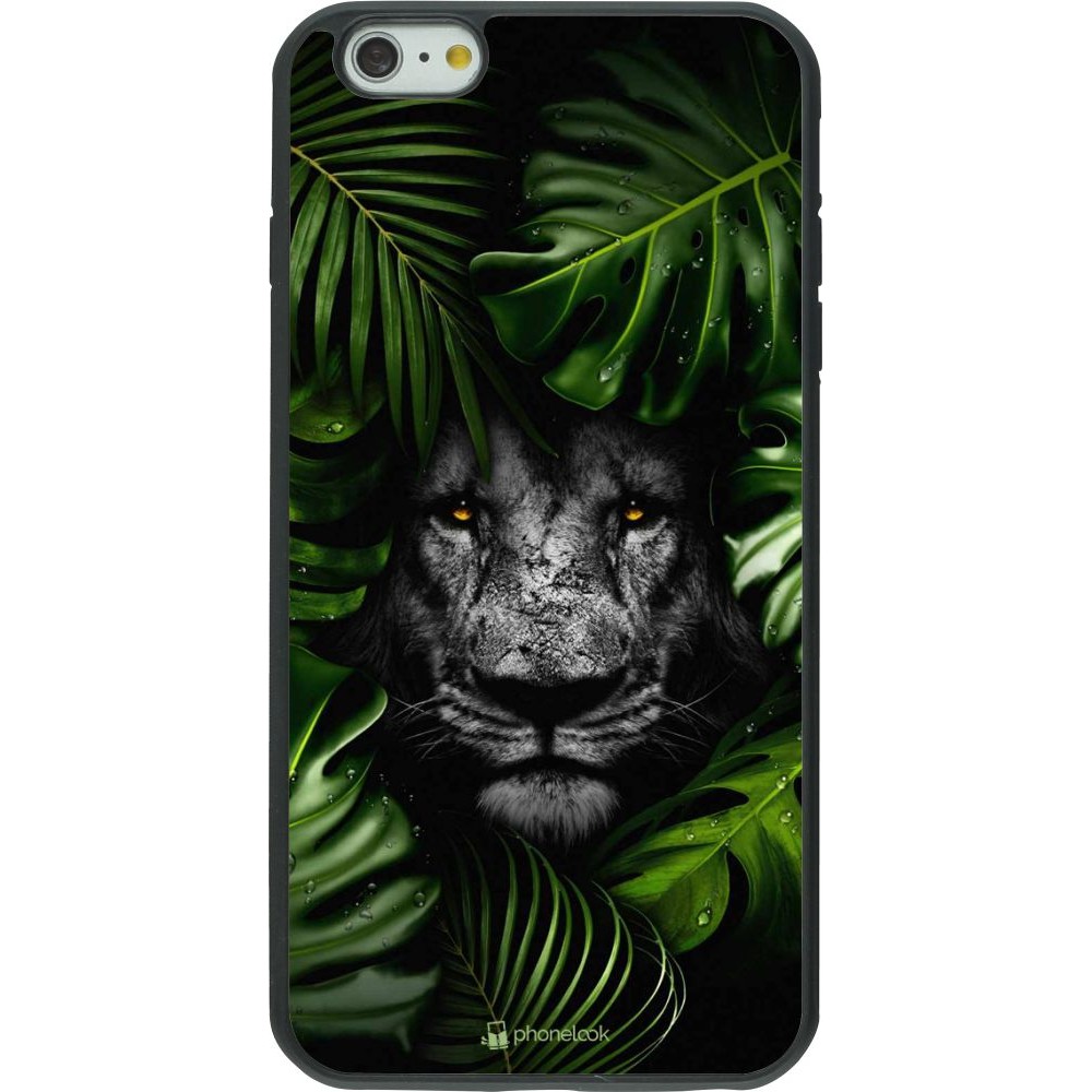 Coque iPhone 6 Plus / 6s Plus - Silicone rigide noir Forest Lion
