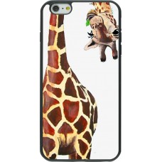 Coque iPhone 6 Plus / 6s Plus - Silicone rigide noir Giraffe Fit