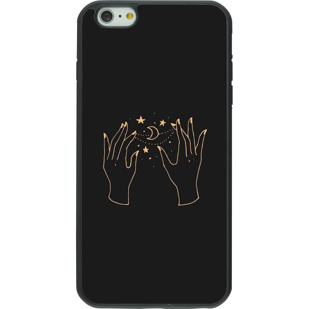 Hülle iPhone 6 Plus / 6s Plus - Silikon schwarz Grey magic hands