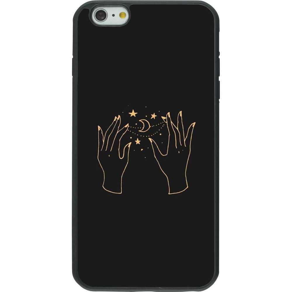 Coque iPhone 6 Plus / 6s Plus - Silicone rigide noir Grey magic hands