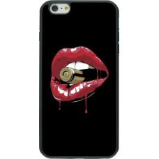 Coque iPhone 6 Plus / 6s Plus - Silicone rigide noir Lips bullet