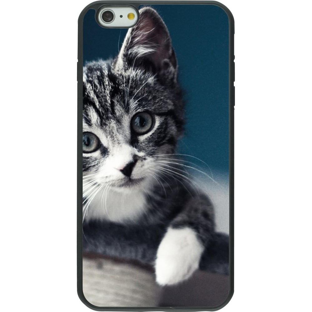 Coque iPhone 6 Plus / 6s Plus - Silicone rigide noir Meow 23