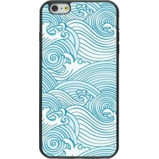 Coque iPhone 6 Plus / 6s Plus - Silicone rigide noir Ocean Waves