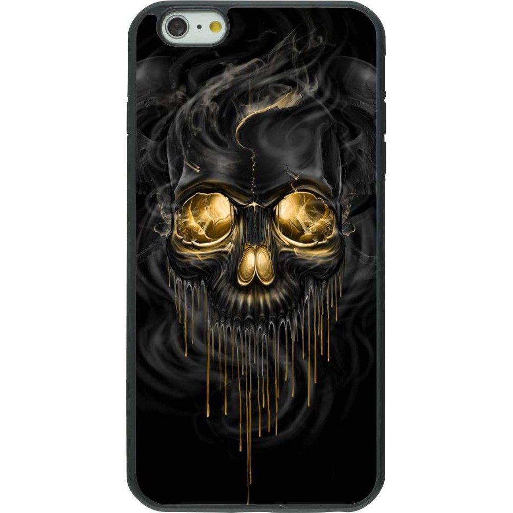 Coque iPhone 6 Plus / 6s Plus - Silicone rigide noir Skull 02