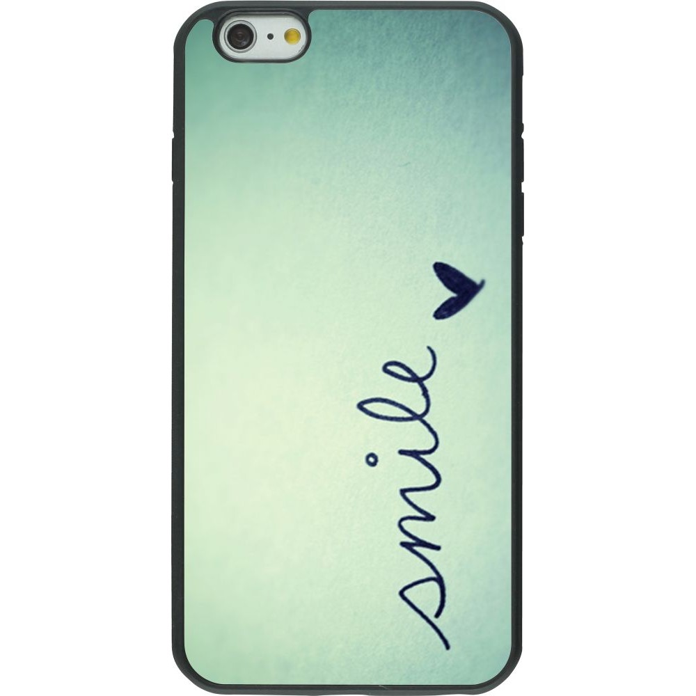 Hülle iPhone 6 Plus / 6s Plus - Silikon schwarz Smile
