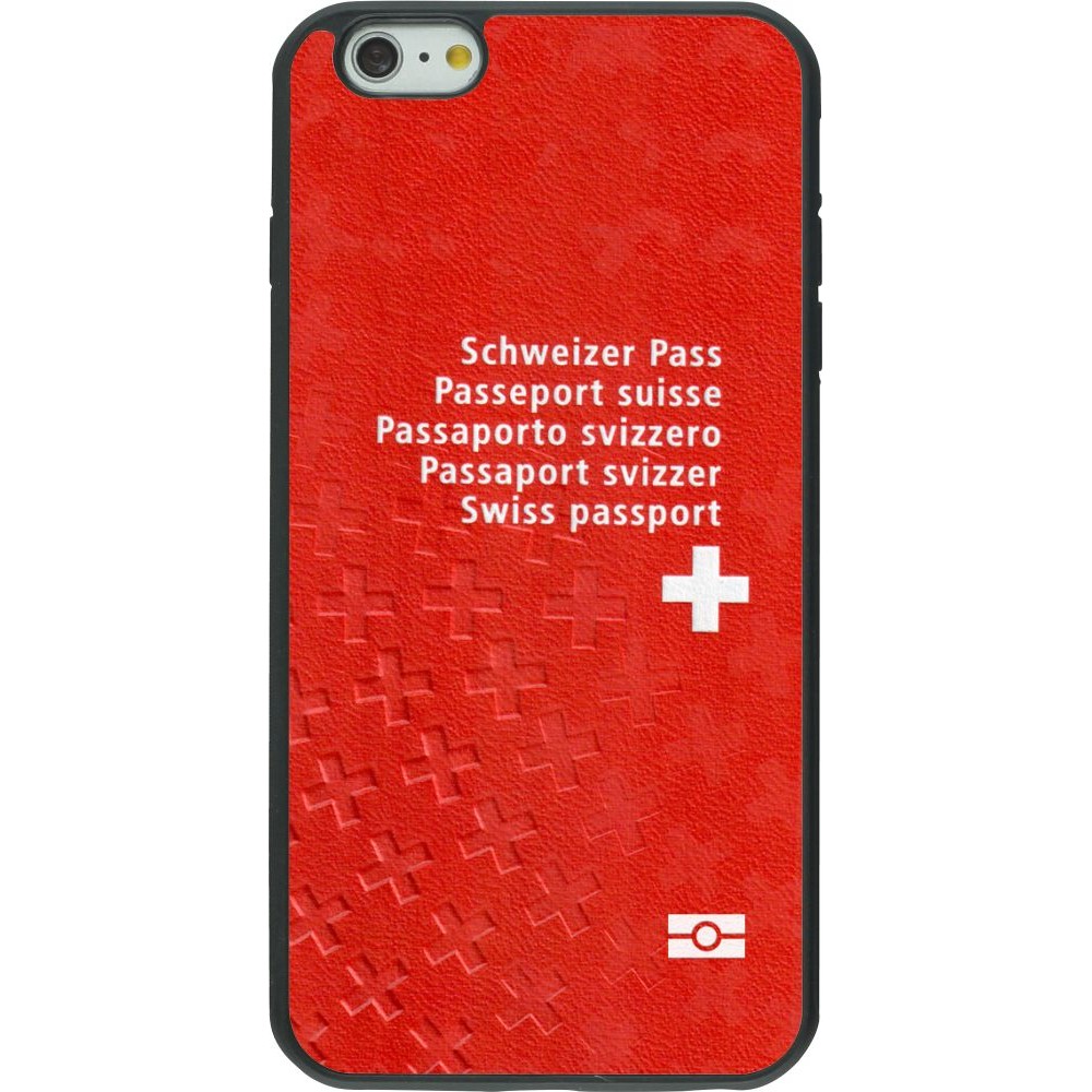 Coque iPhone 6 Plus / 6s Plus - Silicone rigide noir Swiss Passport