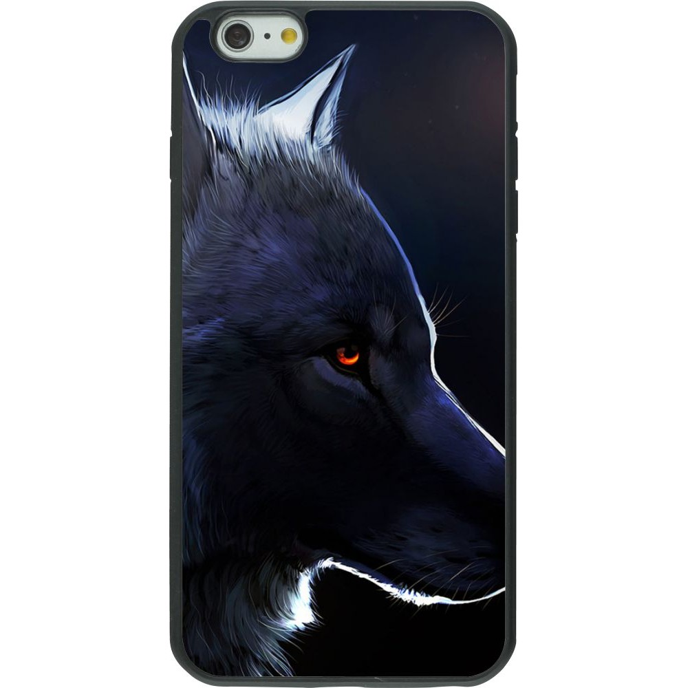 Hülle iPhone 6 Plus / 6s Plus - Silikon schwarz Wolf Shape