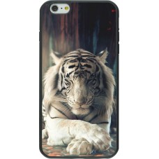Coque iPhone 6 Plus / 6s Plus - Silicone rigide noir Zen Tiger