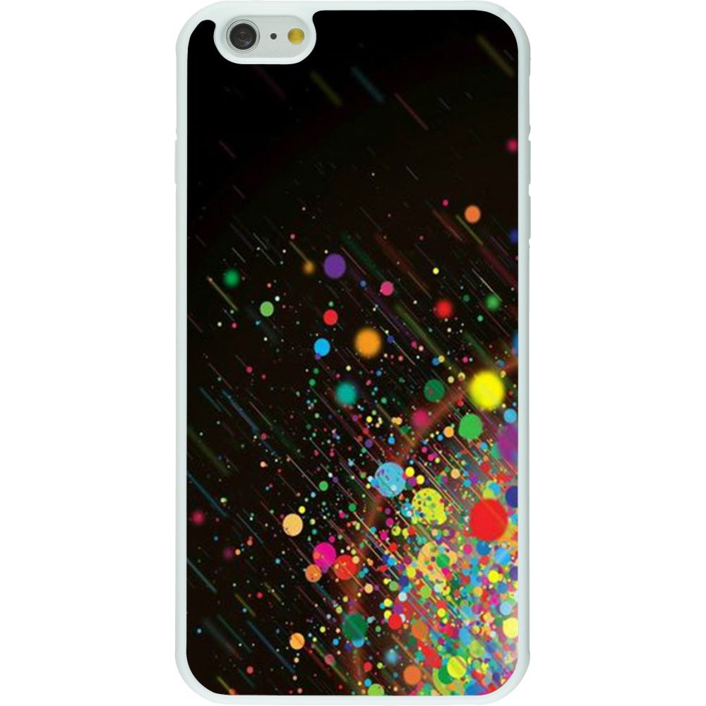 Coque iPhone 6 Plus / 6s Plus - Silicone rigide blanc Abstract Bubble Lines