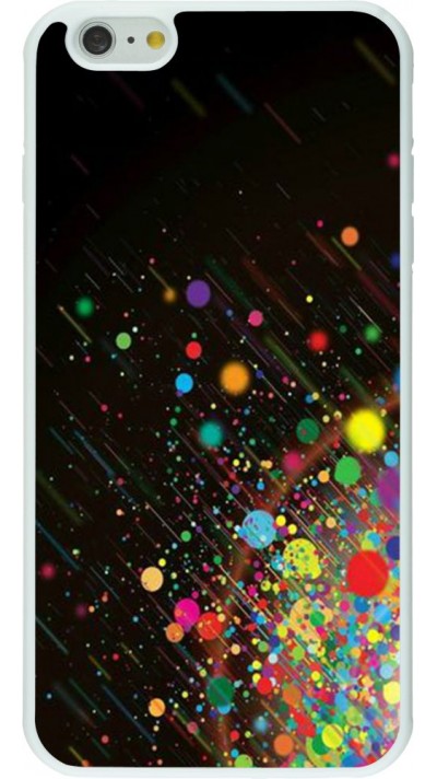 Coque iPhone 6 Plus / 6s Plus - Silicone rigide blanc Abstract Bubble Lines