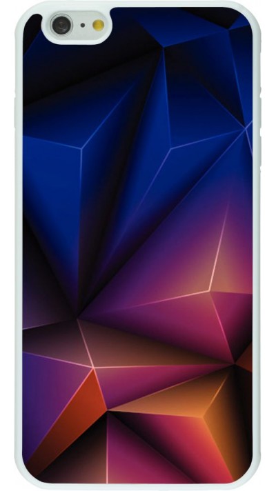 Coque iPhone 6 Plus / 6s Plus - Silicone rigide blanc Abstract Triangles 