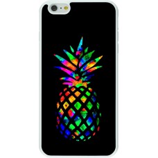 Hülle iPhone 6 Plus / 6s Plus - Silikon weiss Ananas Multi-colors