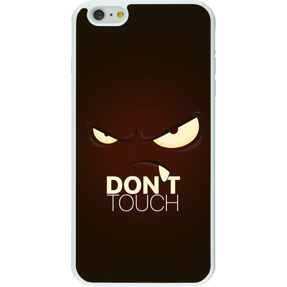 Coque iPhone 6 Plus / 6s Plus - Silicone rigide blanc Angry Dont Touch