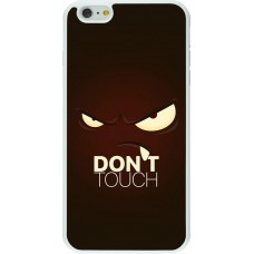 Coque iPhone 6 Plus / 6s Plus - Silicone rigide blanc Angry Dont Touch