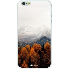 Coque iPhone 6 Plus / 6s Plus - Silicone rigide blanc Autumn 21 Forest Mountain