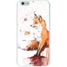 Coque iPhone 6 Plus / 6s Plus - Silicone rigide blanc Autumn 21 Fox