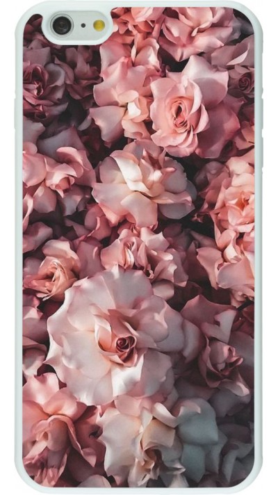 Coque iPhone 6 Plus / 6s Plus - Silicone rigide blanc Beautiful Roses