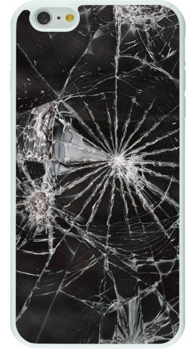 Coque iPhone 6 Plus / 6s Plus - Silicone rigide blanc Broken Screen