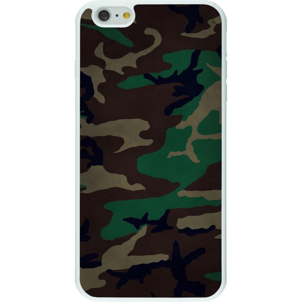 Hülle iPhone 6 Plus / 6s Plus - Silikon weiss Camouflage 3