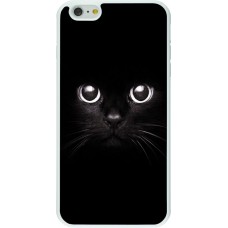 Hülle iPhone 6 Plus / 6s Plus - Silikon weiss Cat eyes