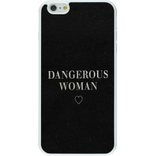 Hülle iPhone 6 Plus / 6s Plus - Silikon weiss Dangerous woman