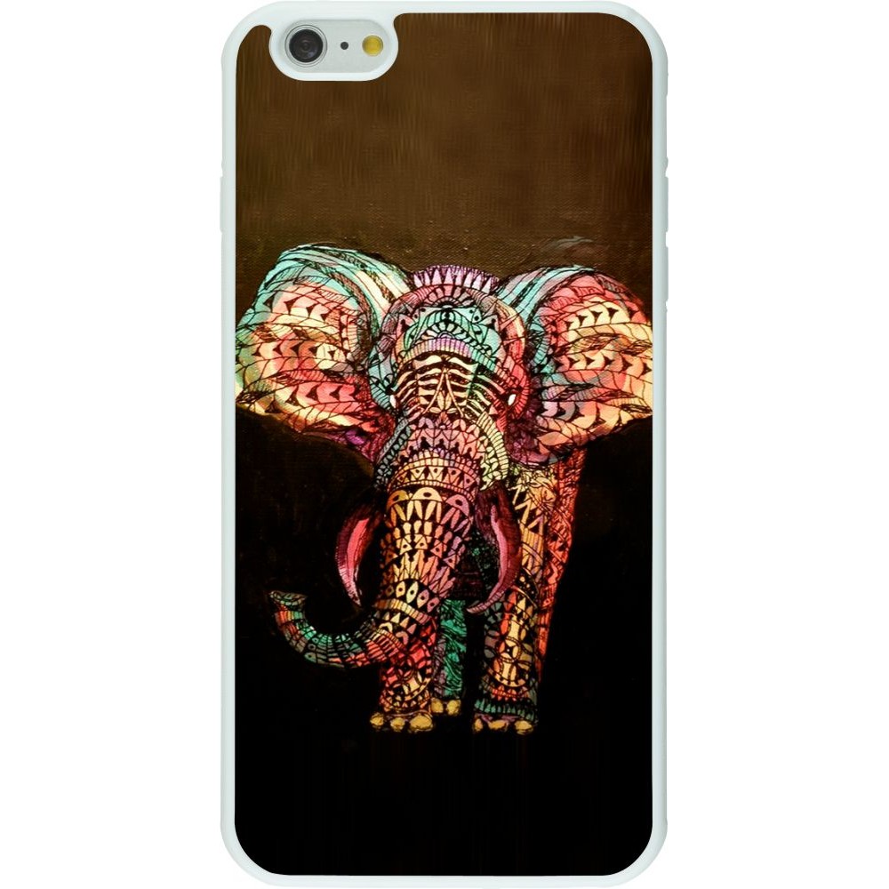 Coque iPhone 6 Plus / 6s Plus - Silicone rigide blanc Elephant 02