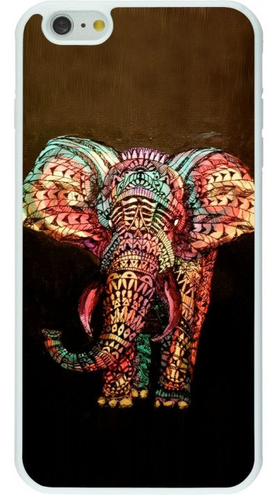 Hülle iPhone 6 Plus / 6s Plus - Silikon weiss Elephant 02