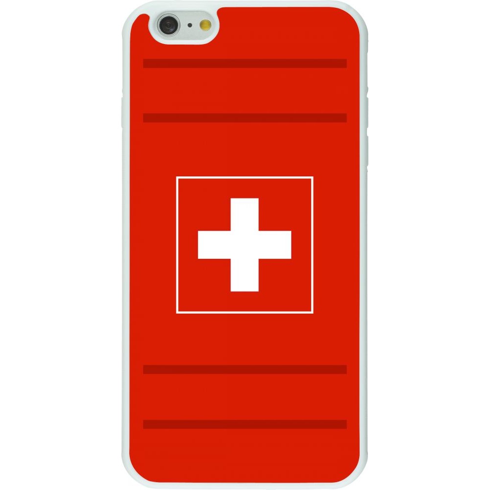 Hülle iPhone 6 Plus / 6s Plus - Silikon weiss Euro 2020 Switzerland