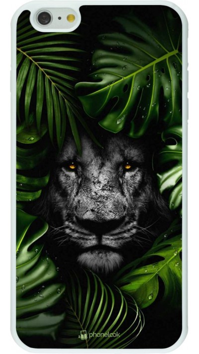 Hülle iPhone 6 Plus / 6s Plus - Silikon weiss Forest Lion
