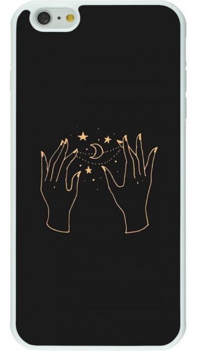 Coque iPhone 6 Plus / 6s Plus - Silicone rigide blanc Grey magic hands