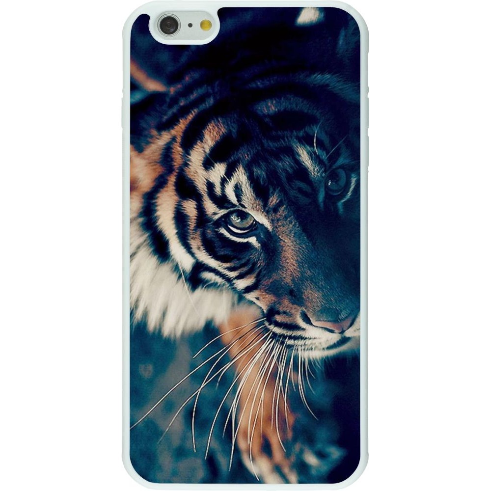 Coque iPhone 6 Plus / 6s Plus - Silicone rigide blanc Incredible Lion