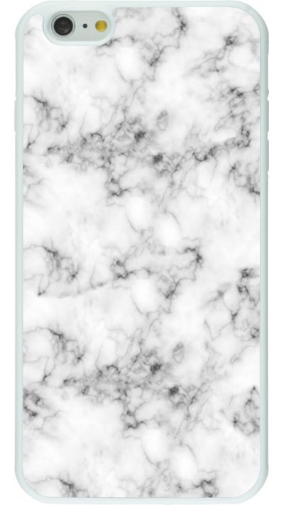 Coque iPhone 6 Plus / 6s Plus - Silicone rigide blanc Marble 01