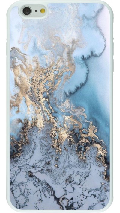 Hülle iPhone 6 Plus / 6s Plus - Silikon weiss Marble 04
