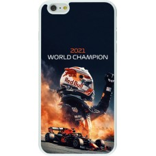 Coque iPhone 6 Plus / 6s Plus - Silicone rigide blanc Max Verstappen 2021 World Champion