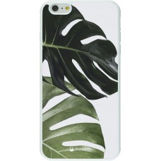 Coque iPhone 6 Plus / 6s Plus - Silicone rigide blanc Monstera Plant