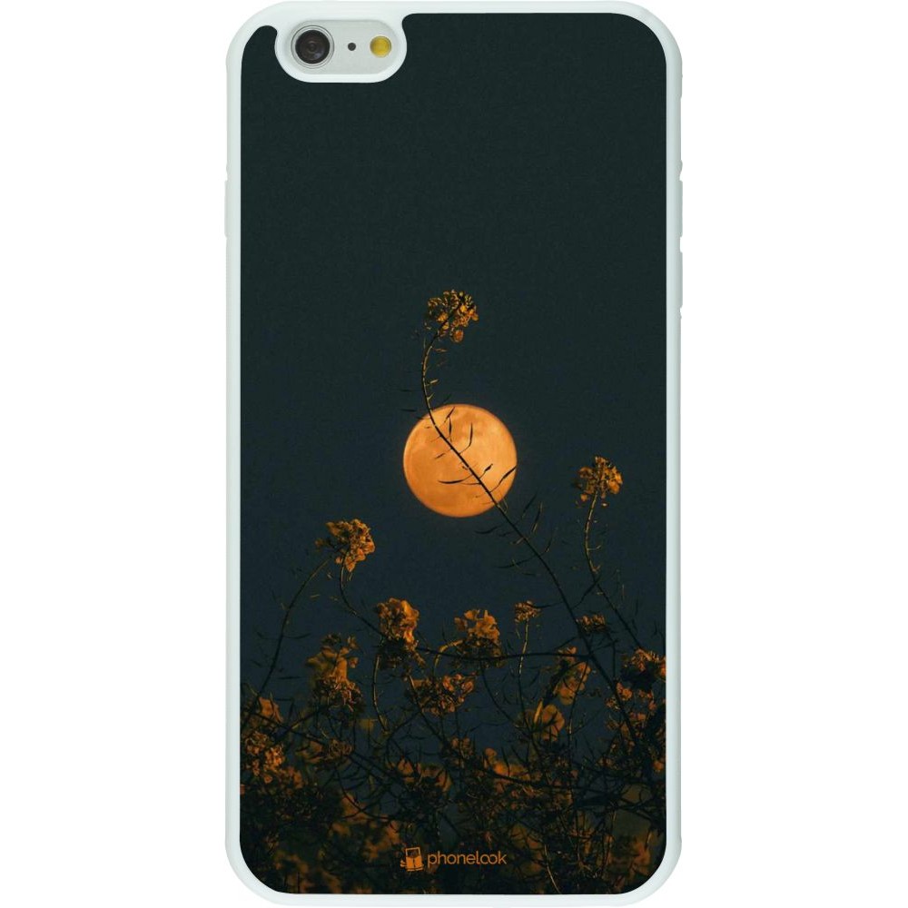 Hülle iPhone 6 Plus / 6s Plus - Silikon weiss Moon Flowers