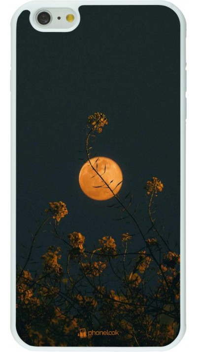 Hülle iPhone 6 Plus / 6s Plus - Silikon weiss Moon Flowers