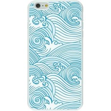 Hülle iPhone 6 Plus / 6s Plus - Silikon weiss Ocean Waves